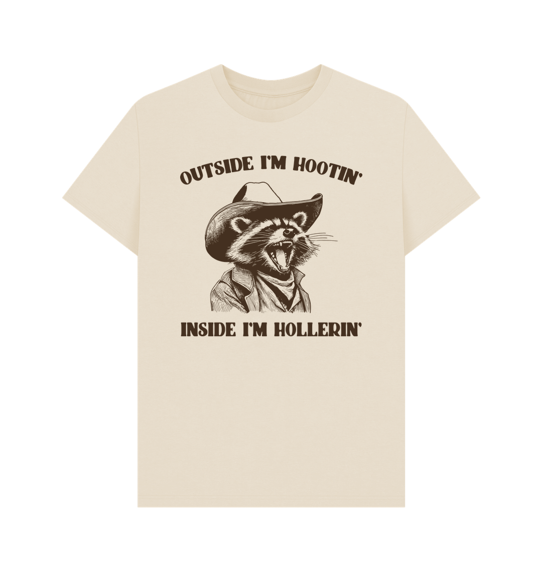 Oat Outside I'm Hootin' Inside I'm Hollerin' Cotton T-shirt